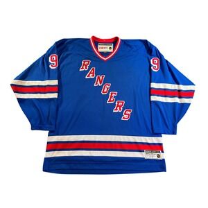 New York Rangers Wayne Gretzky Jersey Mens XXL Blue 1996-97 Heroes of Hockey CCM